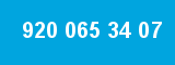 920 065 34 07 920 065 34 07